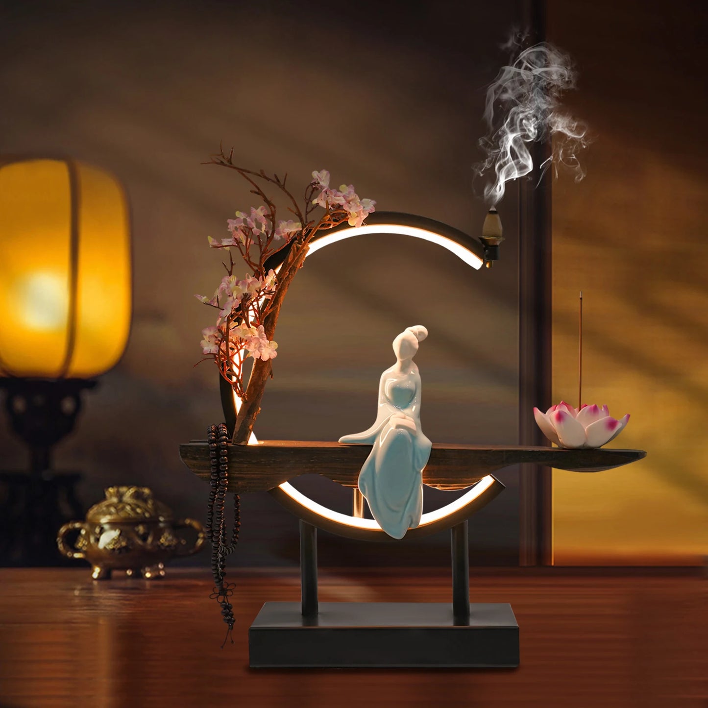 Bymaocar Zen Meditation Backflow Incense Burner Set