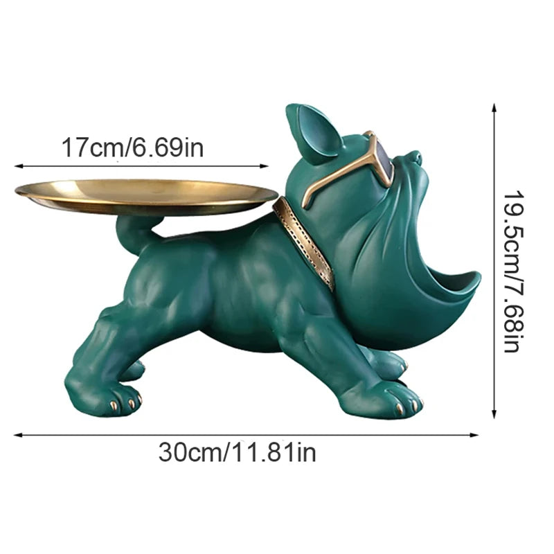 Choice Bulldog Storage Box Resin Dog Figurine Ornament