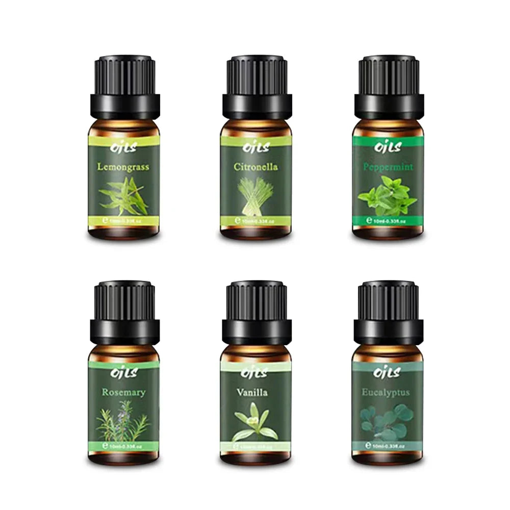 Hign-concerned SixPiece AromatherapyOilSetAllNaturalFragrances HomeOffice forHomeUse