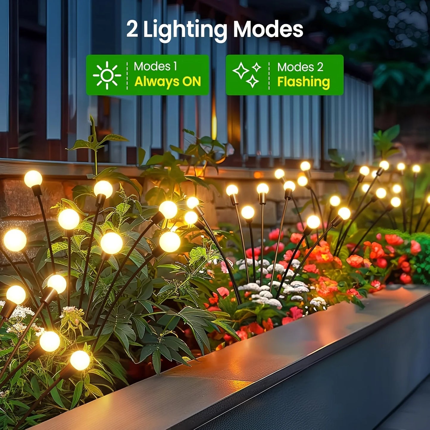 KPSTEK Swaying Solar Lights Outdoor Garden Decorations
