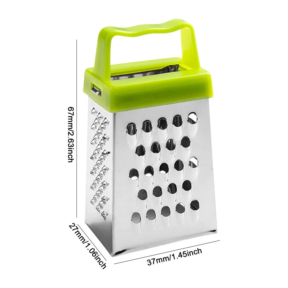 VKTECH Stainless Steel Four Sided Box Grater Kitchen Tool