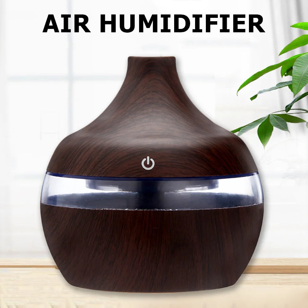 Shunmaii Aroma Essential Oil Diffuser Wood Grain Humidifier