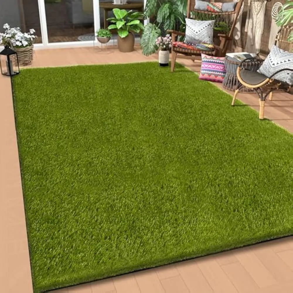 Realistic Artificial Turf Grass Rug