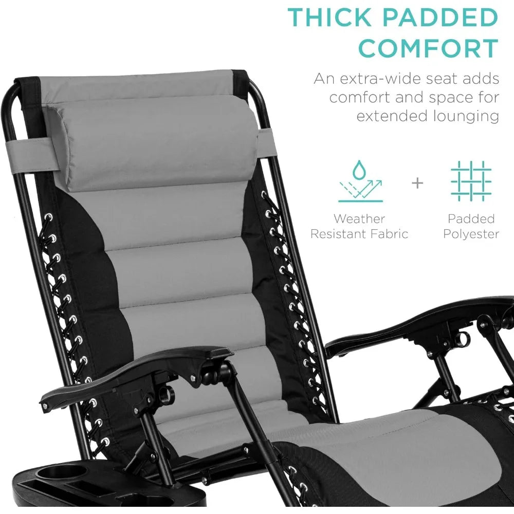 Oversized Padded Zero Gravity Chair by NoEnName