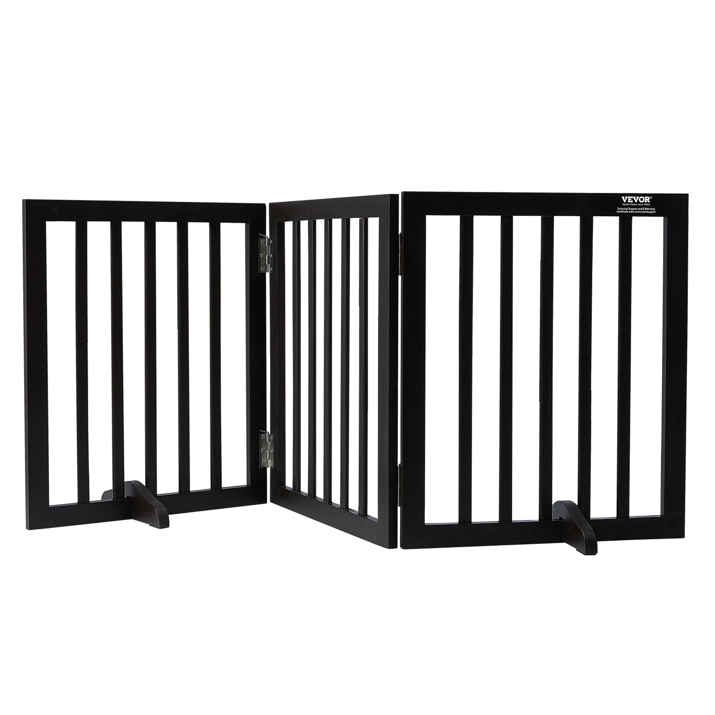 SucceBuy Freestanding Foldable Dog Gate 3 Panel Expandable