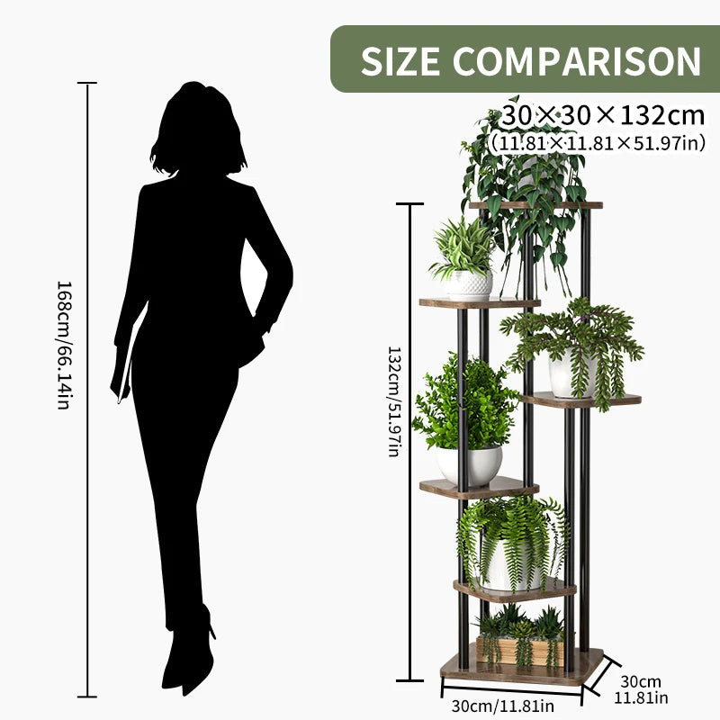 MTShining 8 Tier Plant Stand and Flower Shelf