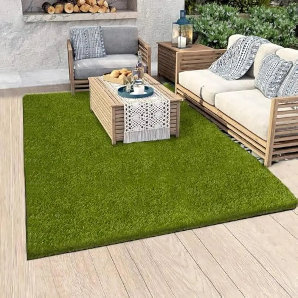 Realistic Artificial Turf Grass Rug