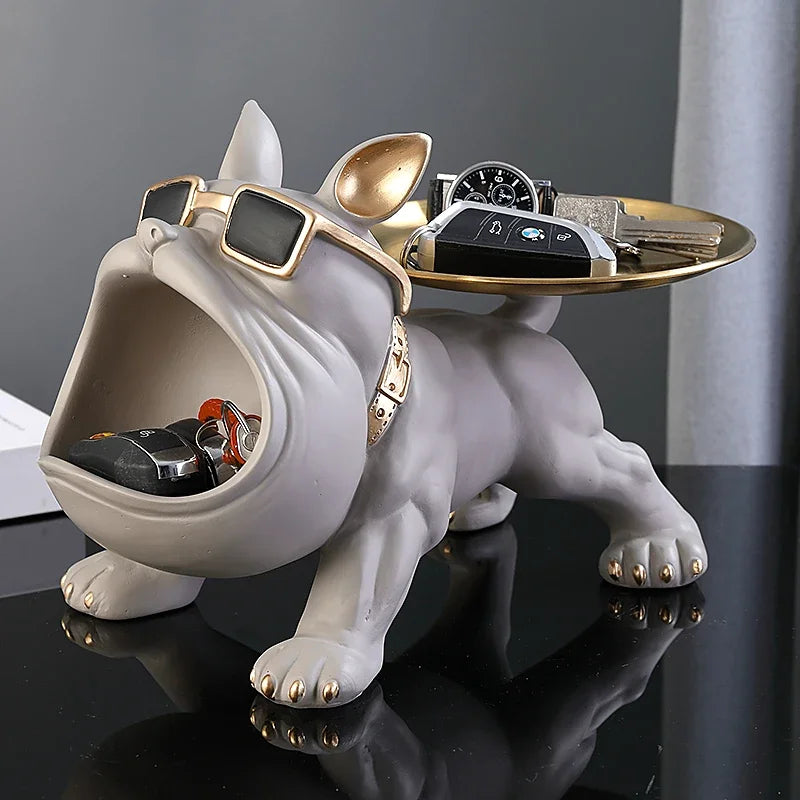 Choice Bulldog Storage Box Resin Dog Figurine Ornament