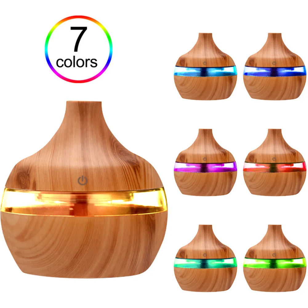 Shunmaii Aroma Essential Oil Diffuser Wood Grain Humidifier