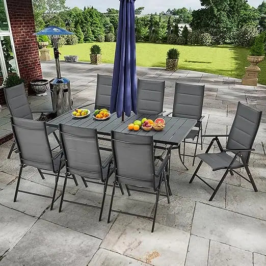 7 Piece All Weather Rattan Outdoor Dining Set Cushions