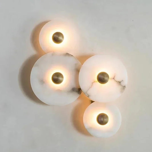 Natural Marble Wall Lamps for Luxury Home Decor