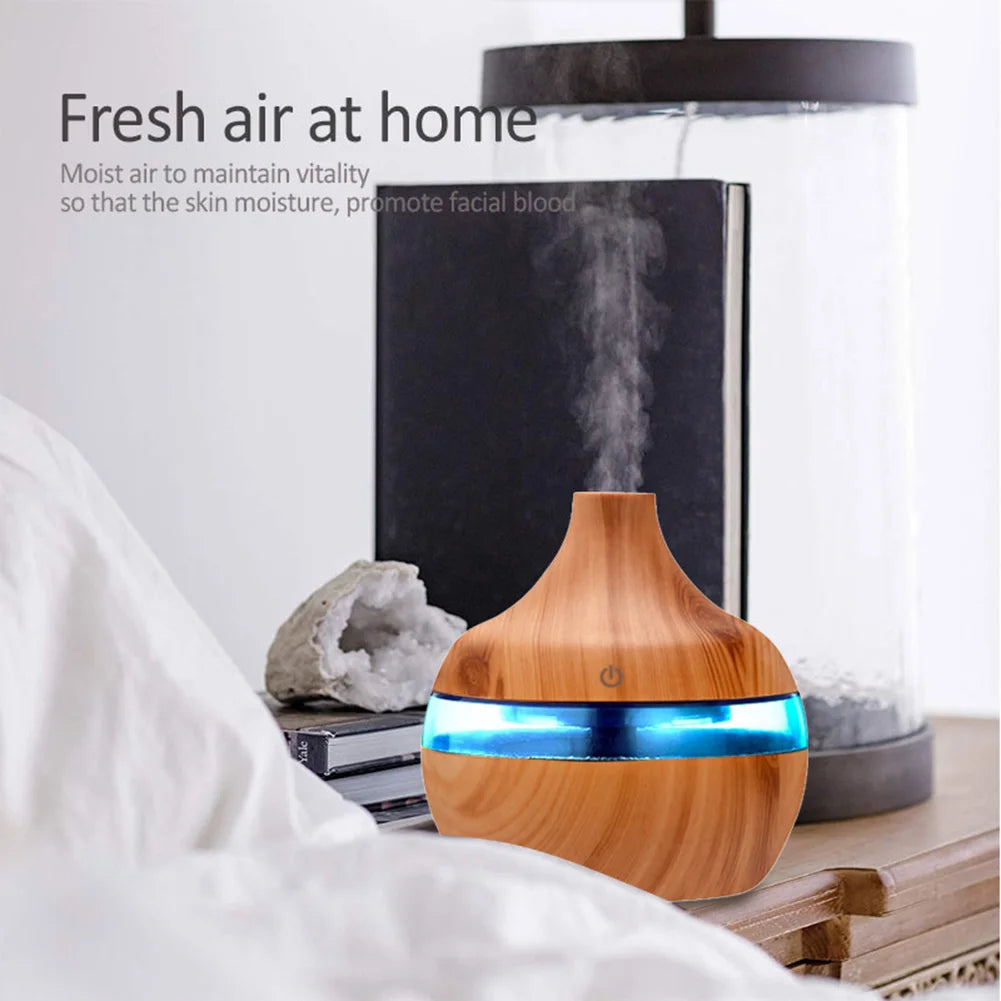 Shunmaii Aroma Essential Oil Diffuser Wood Grain Humidifier