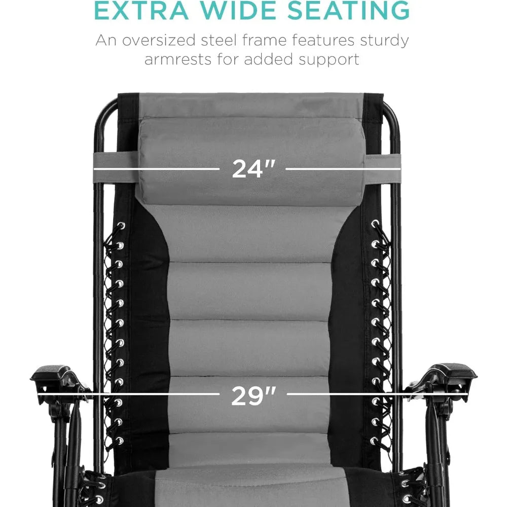 Oversized Padded Zero Gravity Chair by NoEnName