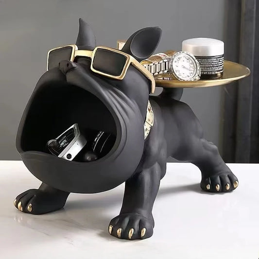 Choice Bulldog Storage Box Resin Dog Figurine Ornament
