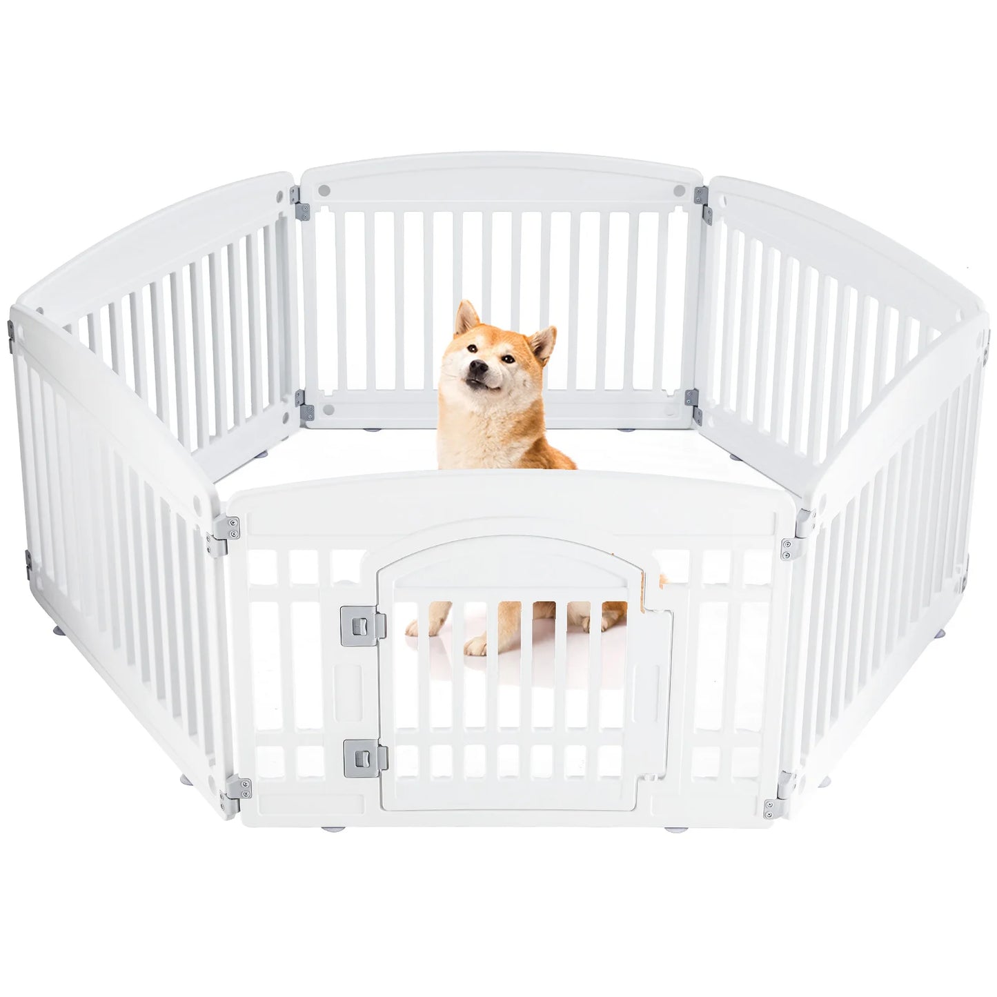 Hign-concerned Dog Playpen Safe Indoor Outdoor Folding