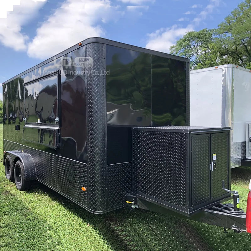 BELYOO Food Trailer Mobile Kitchen Halal Taco Truck