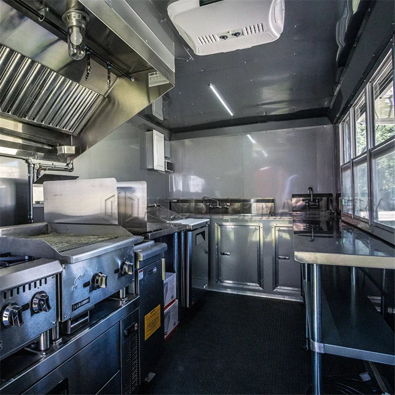 Mobile Food Truck Kitchen Concession Trailer For Fast Food