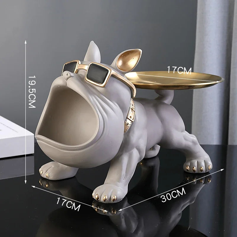 Choice Bulldog Storage Box Resin Dog Figurine Ornament