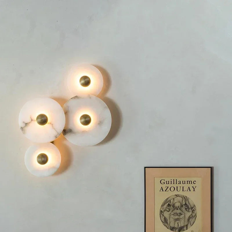 Natural Marble Wall Lamps by NoEnName