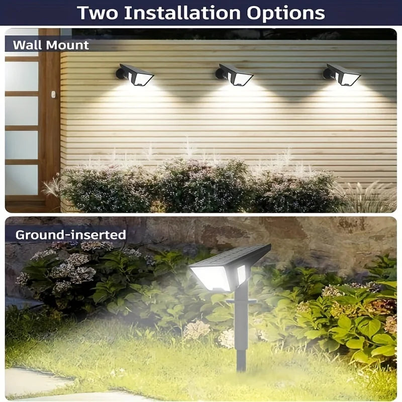 SZRSTH Solar Lights Outdoor 4 Pack LED Spot Lights