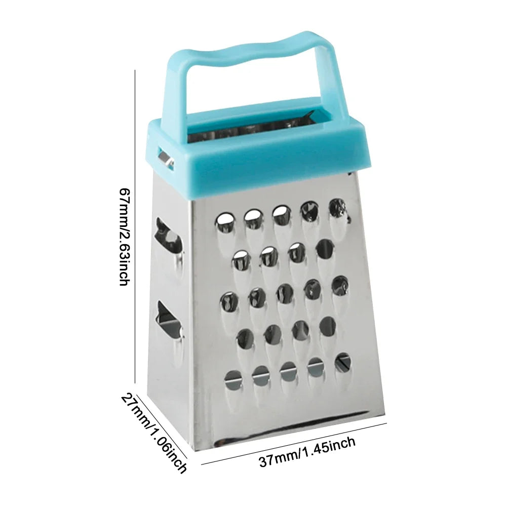 VKTECH Stainless Steel Four Sided Box Grater Kitchen Tool