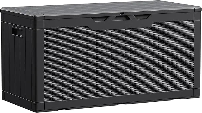 ZUIYU Waterproof Large Resin Deck Box for Outdoor Storage