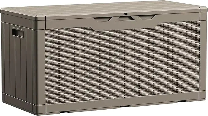 ZUIYU Waterproof Large Resin Deck Box for Outdoor Storage