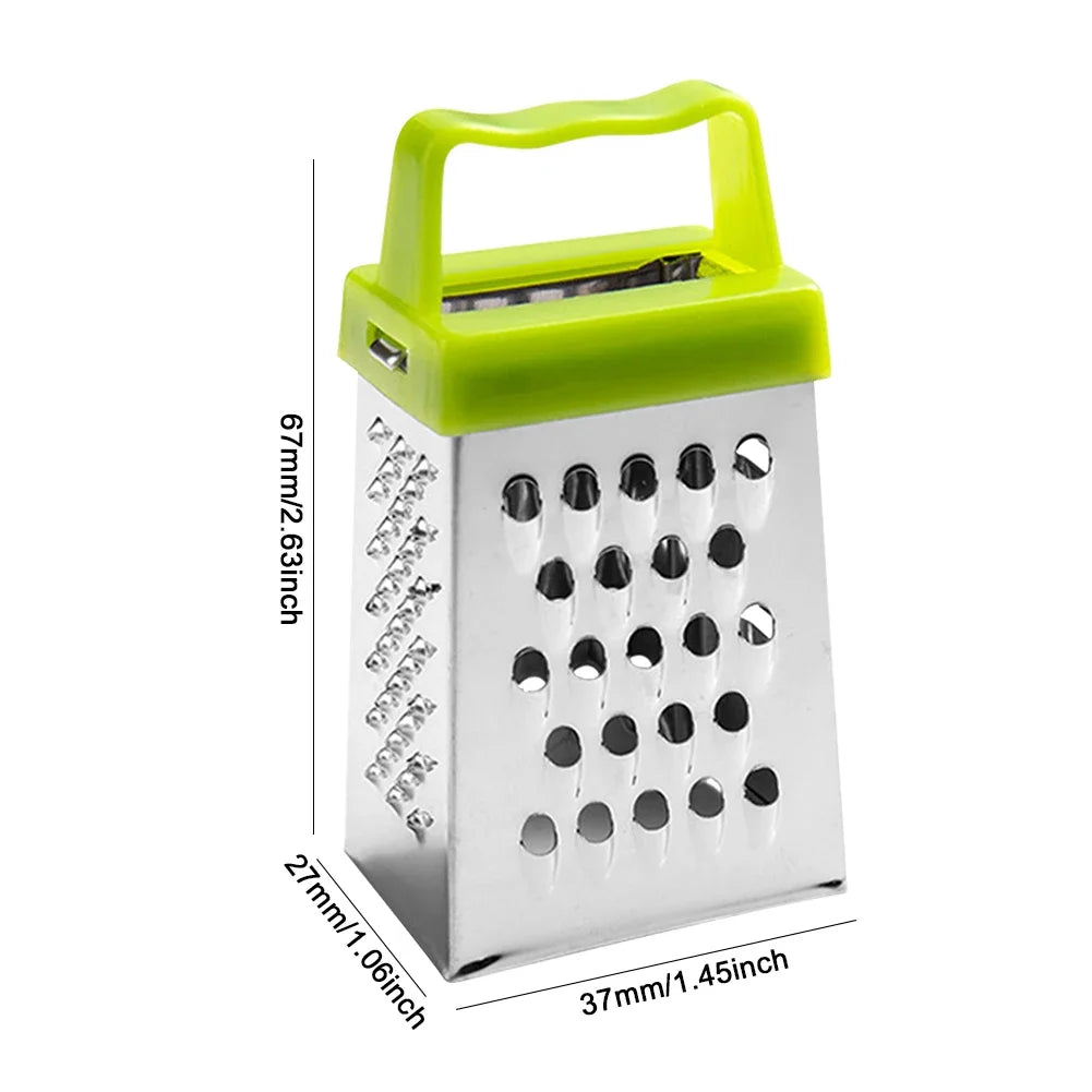 VKTECH Stainless Steel Four Sided Box Grater Kitchen Tool