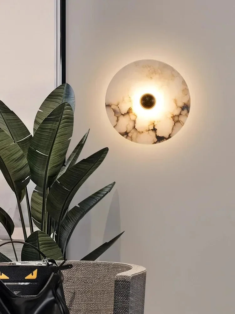 Natural Marble Wall Lamps by NoEnName