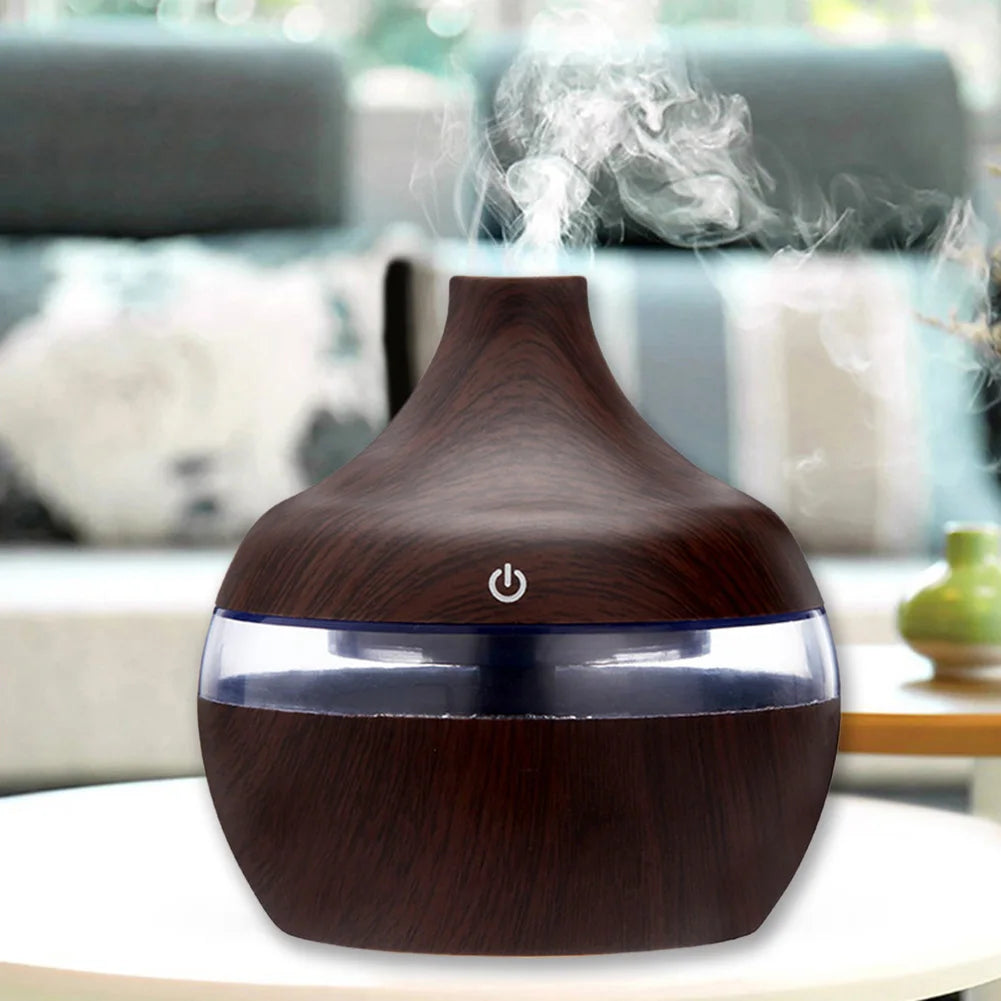 Shunmaii Aroma Essential Oil Diffuser Wood Grain Humidifier