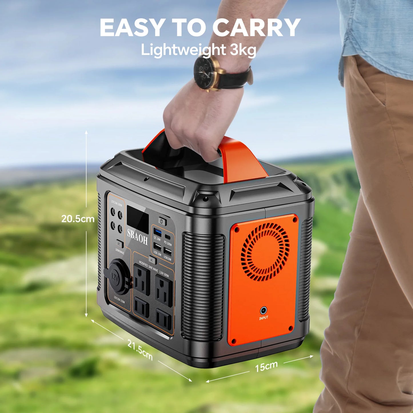 Portable Power Station for Camping and Emergency Use