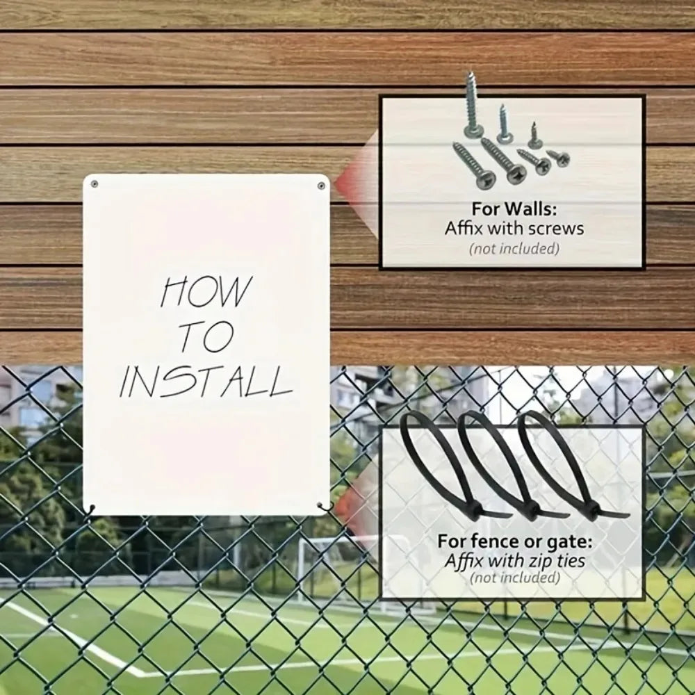 HELLOYOUNG No Trespassing Sign No Visitors Pizza Sharing