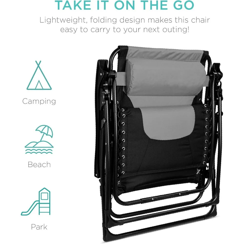 Oversized Padded Zero Gravity Chair by NoEnName