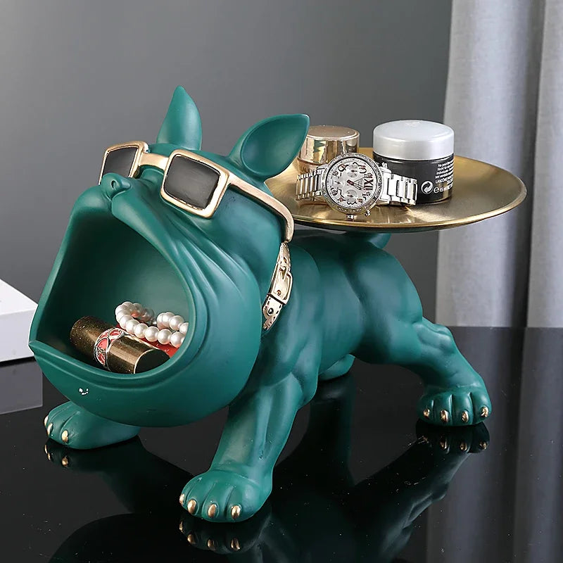 Choice Bulldog Storage Box Resin Dog Figurine Ornament
