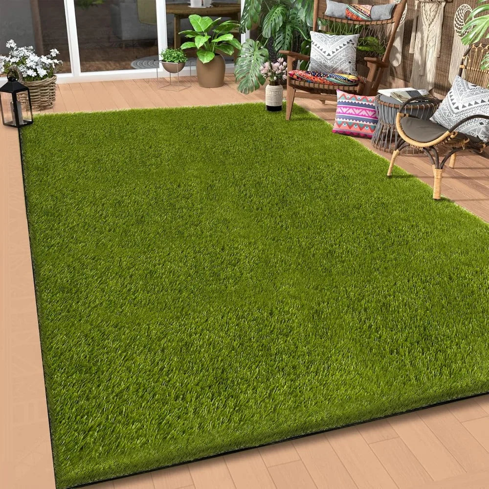Realistic Artificial Turf Grass Rug