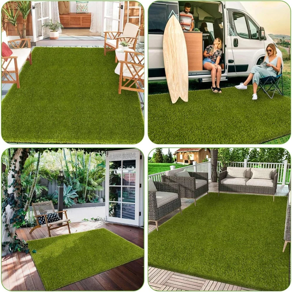 Realistic Artificial Turf Grass Rug