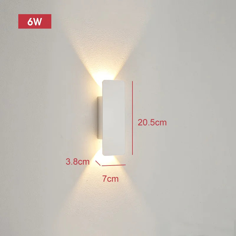 Pumous Outdoor Waterproof Aluminum Wall Lamp 18 Watt LED