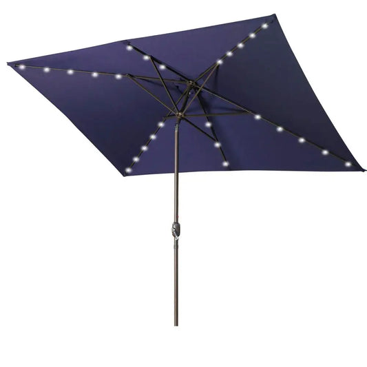 Sichuan Waterproof Patio Umbrella With 26 LED Lights