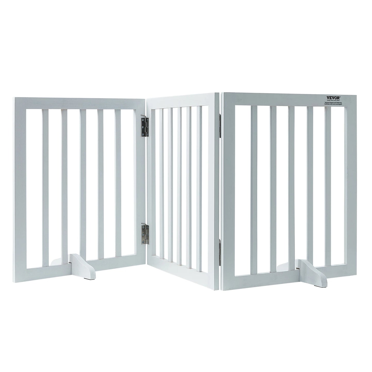 SucceBuy Freestanding Foldable Dog Gate 3 Panel Expandable
