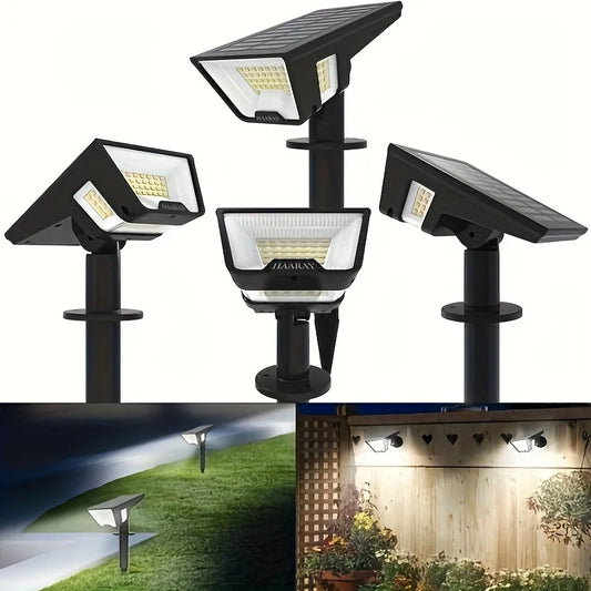 SZRSTH Solar Lights Outdoor 4 Pack LED Spot Lights