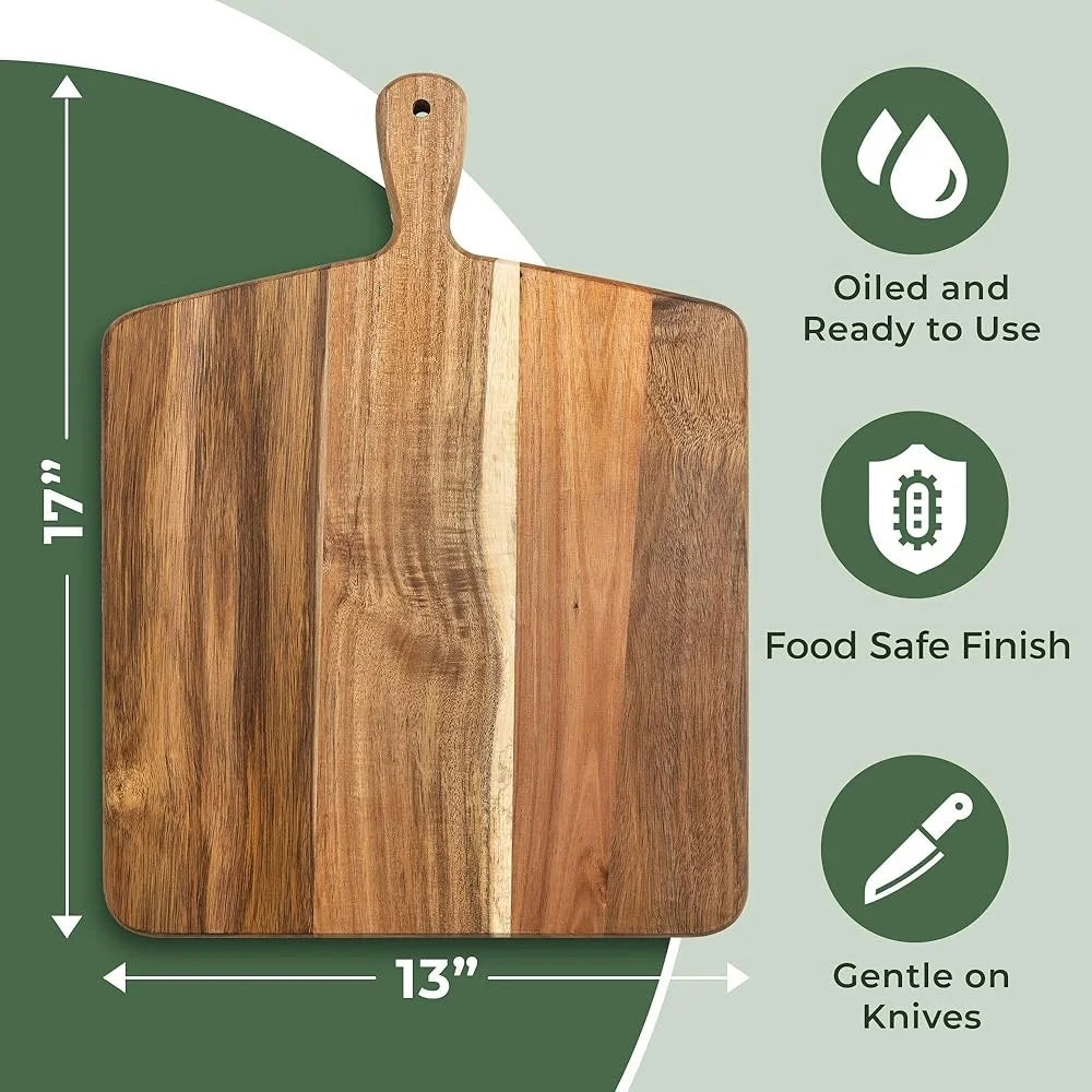 Acacia Wood Cutting Board for Meat Cheese and Vegetables